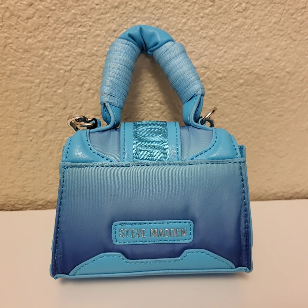NWT Steve Madden Blue Mini Bag - Picture 3 of 6